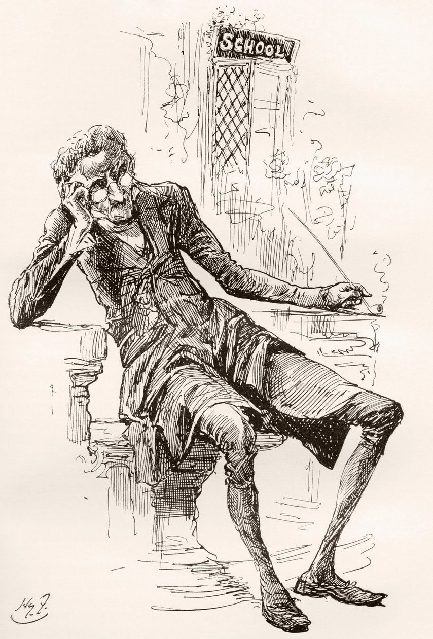 Illustration till Charles Dickens The Old Curiosity Shop av Harry Furniss