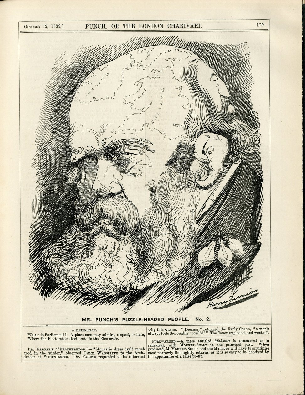 Illustration av Harry Furniss (1854-1925) i Punch av Harry Furniss
