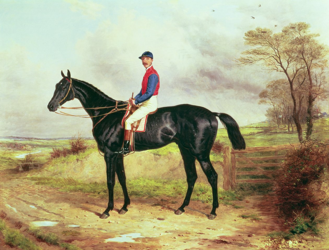 Earl Pouletts The Lamb , vinnare av Grand National, med Mr.George Ede av Harry Hall