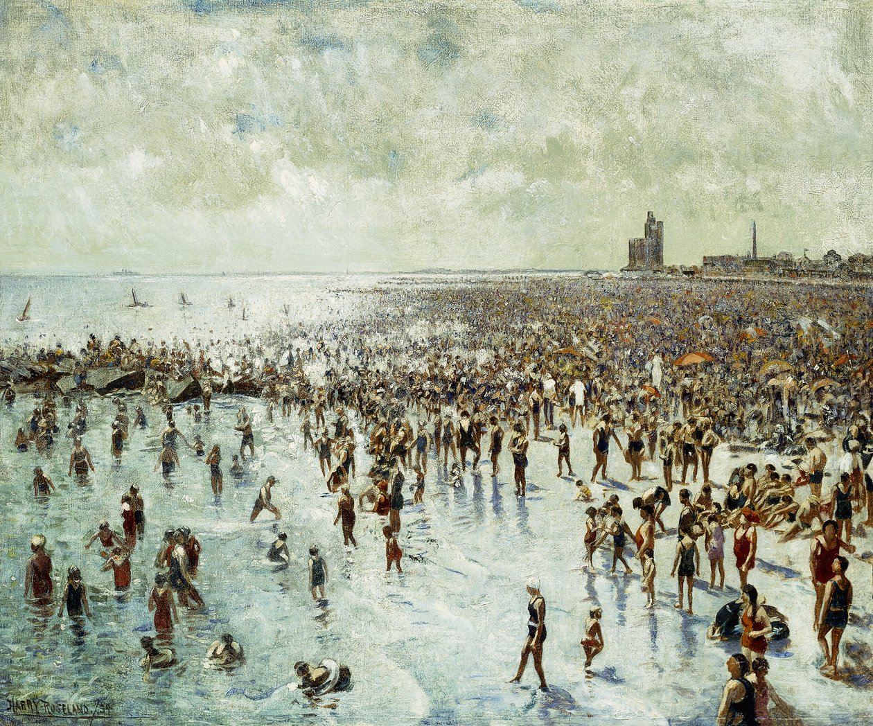 En sommareftermiddag på Coney Island av Harry Herman Roseland