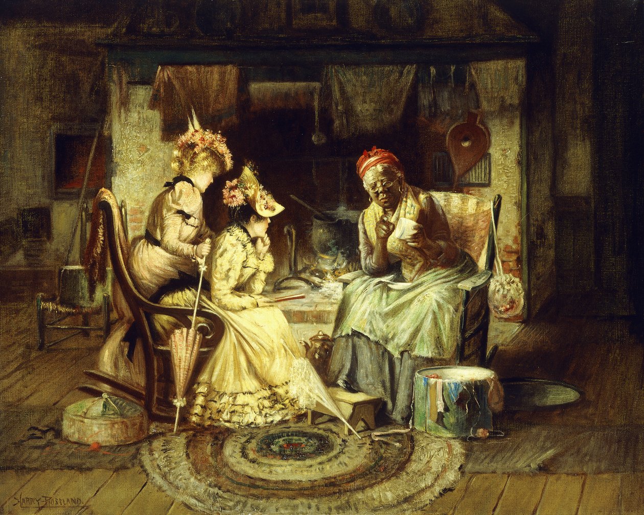 Läser teblad av Harry Herman Roseland