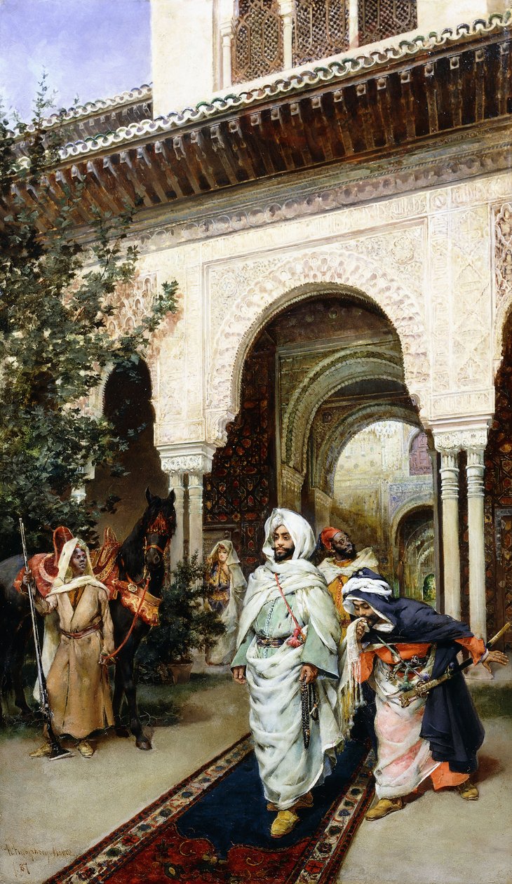 Lämnar Alhambra, 1887 av Harry Humphrey Moore