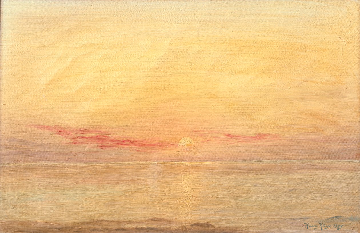 Solnedgång, Skagen av Harry Kluge