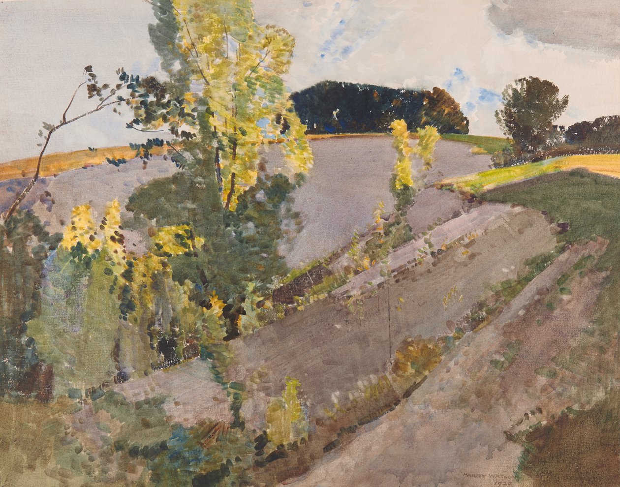 The Chalk Pit (akvarell) av Harry Watson