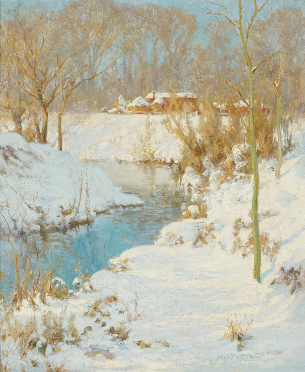 Ett vintersolsken, 1903 av Harry William Adams