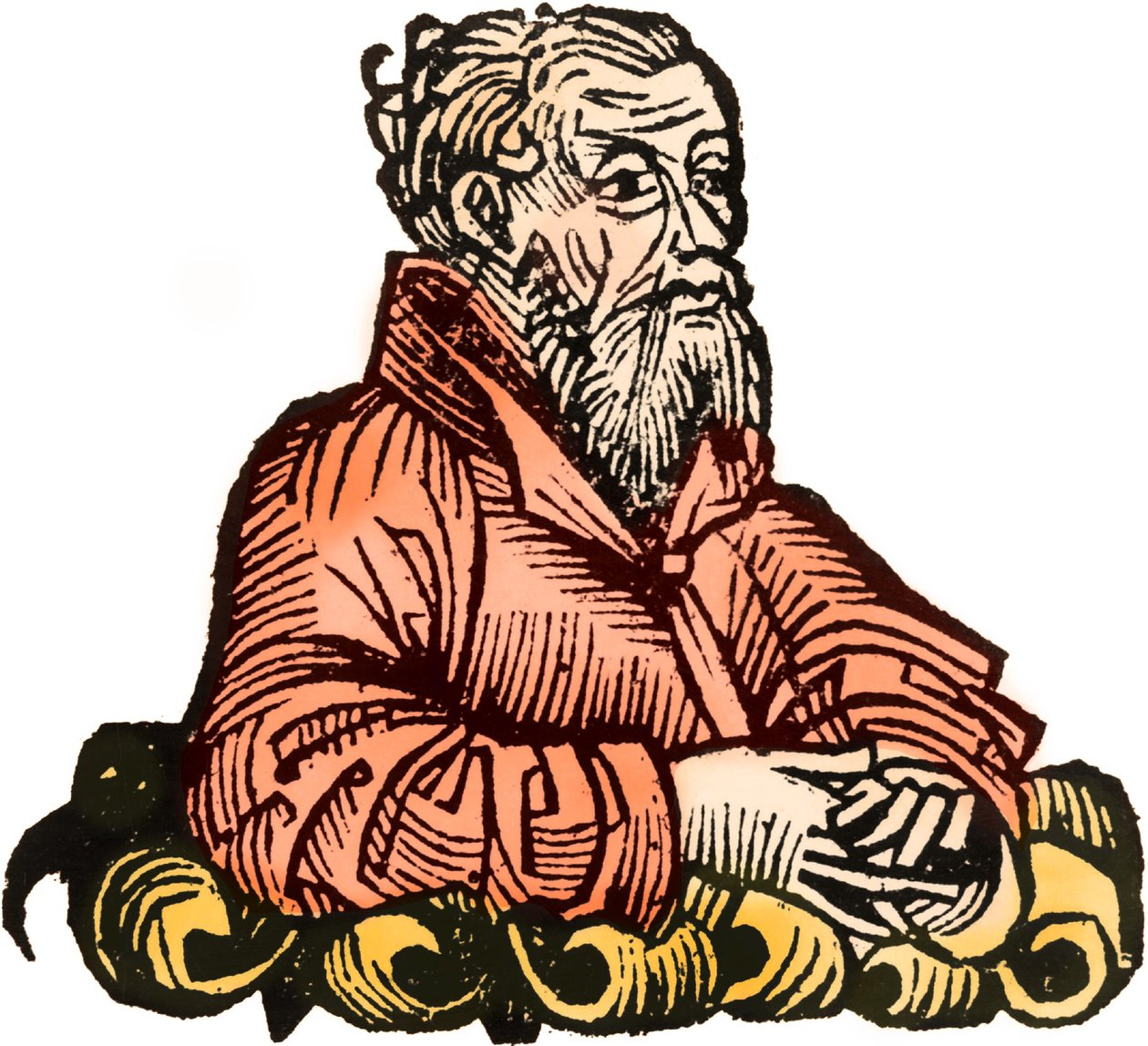 Porträtt av Strabo, 1493 av Hartmann Schedel