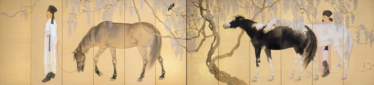 Besöker en eremit, 1930 av Hashimoto Kansetsu