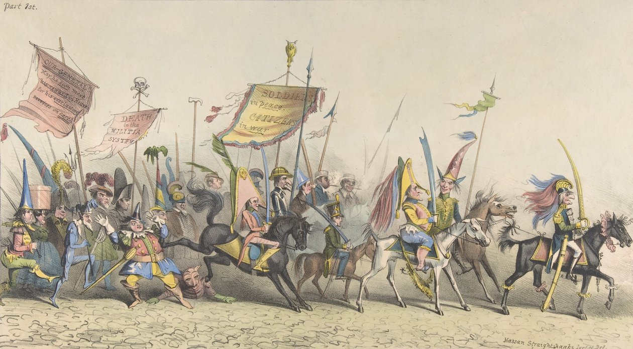 Grand Fantastical Parade, New York, 2 december 1833. av Hassan Straightshanks
