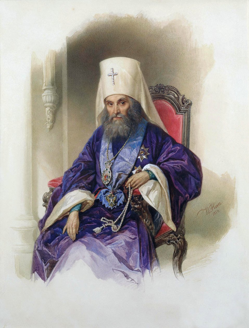 Porträtt av Metropolitan Filaret of Moscow