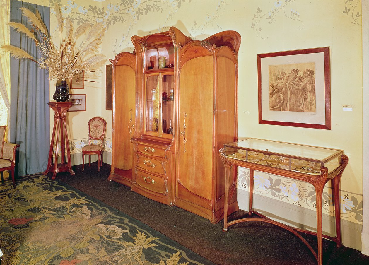 Sovrum i jugendstil, ca 1900 av Hector Guimard