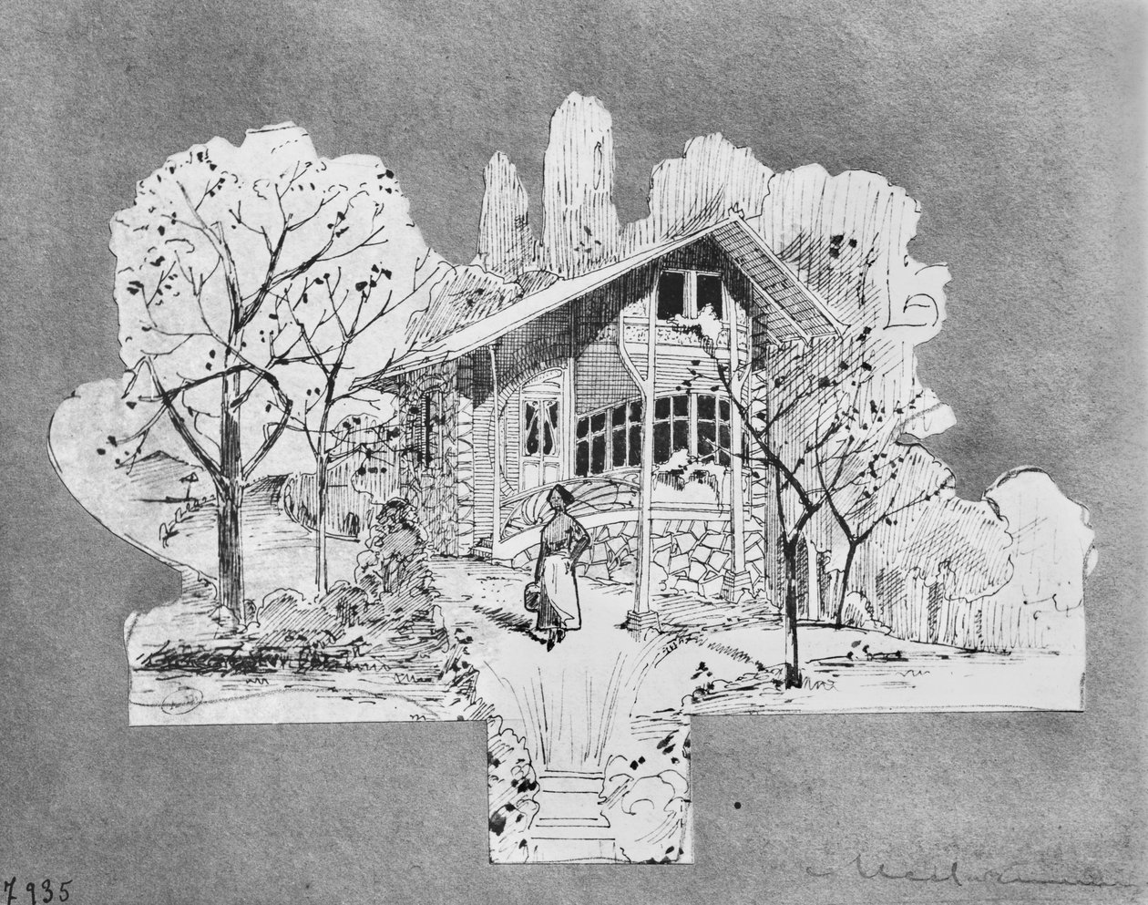 Projekt för en villa, La Maisonnette av Hector Guimard