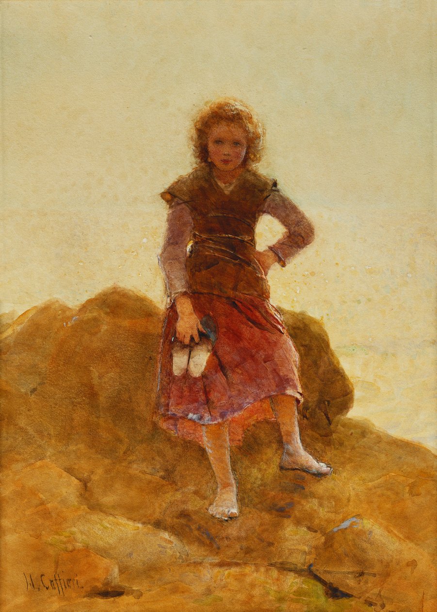 En musselsamlare, av Hector Caffieri