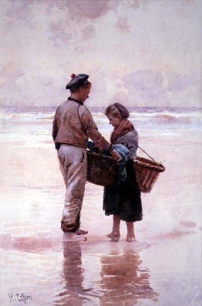 Breton Fisherchildren av Hector Caffieri
