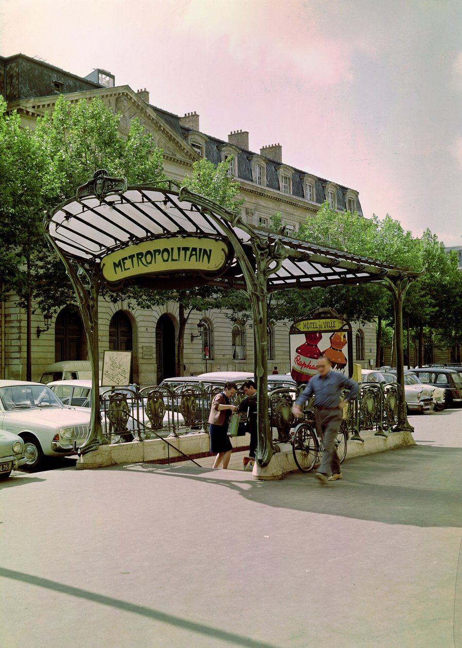 Utsikt över ingången till Hotel de Ville Metropolitain, 1899-1904 av Hector Guimard