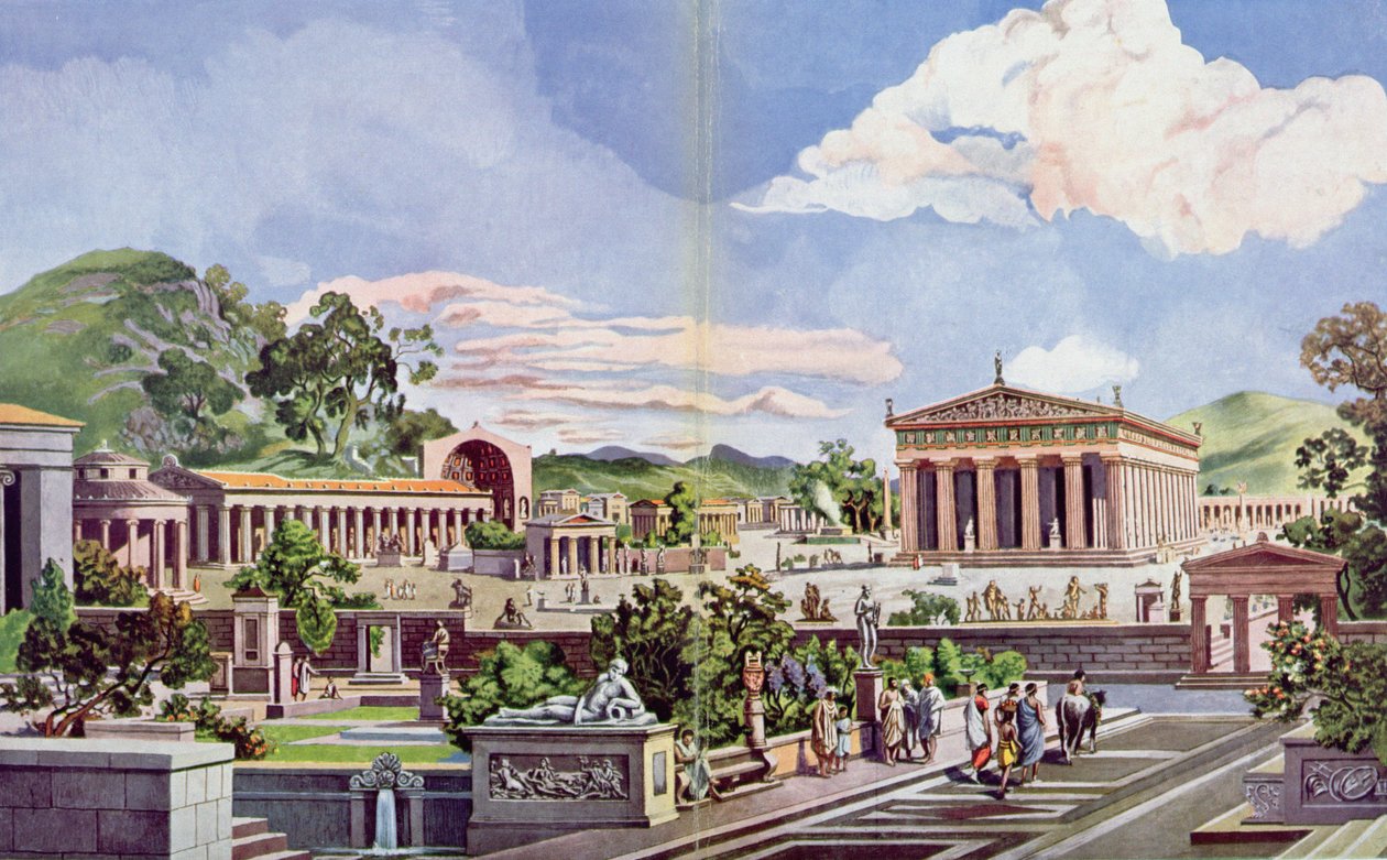 Olympia i den klassiska eran, 1914 _ av Heinrich Gaertner