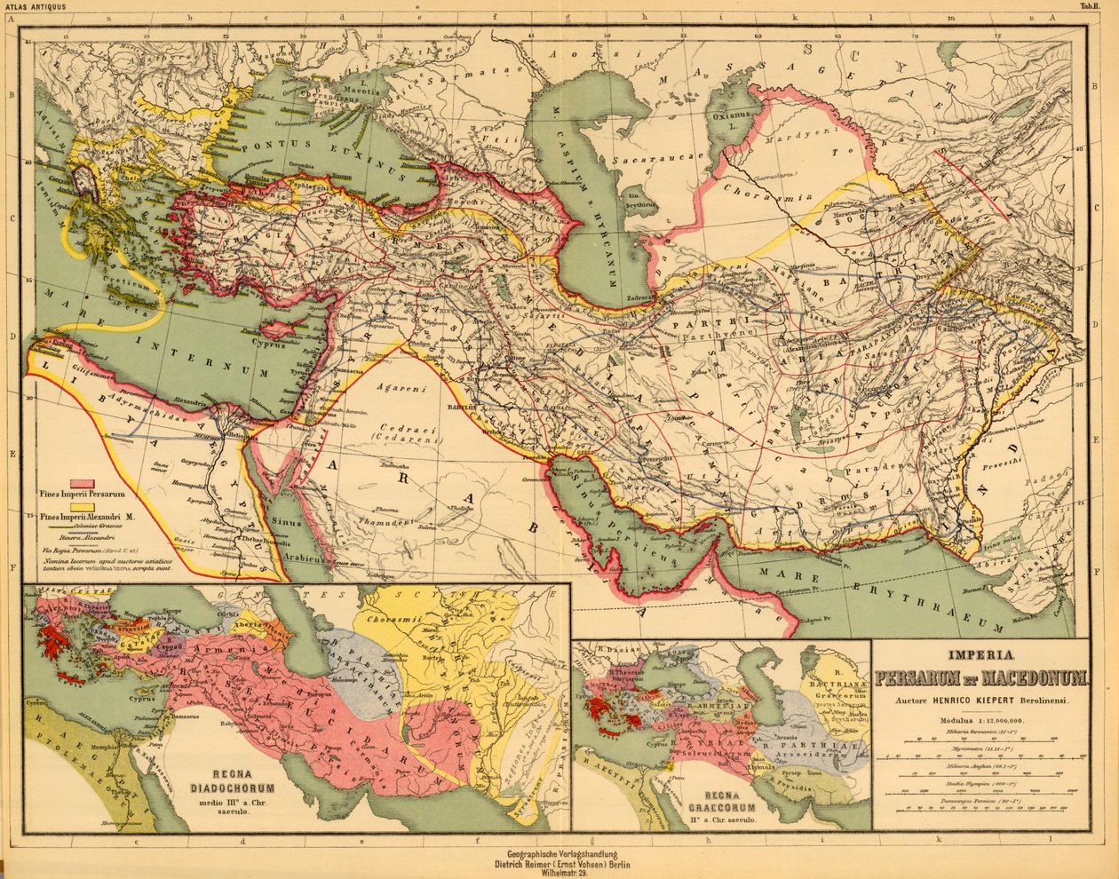Imperia Persarum et Macedonum av Heinrich Kiepert