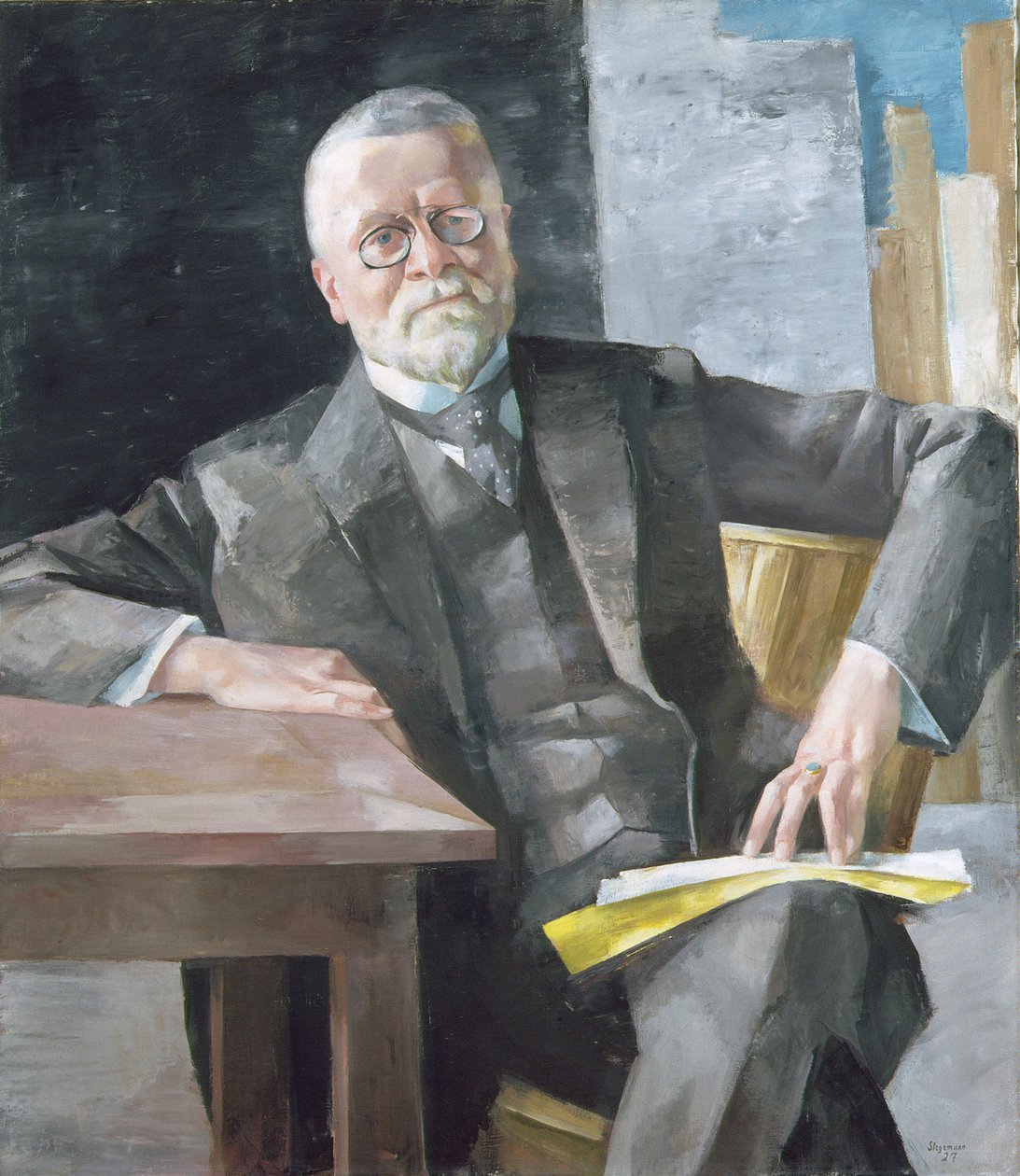 Professor Dr Fritz Schumacher (1869-1947), 1927 av Heinrich Stegemann