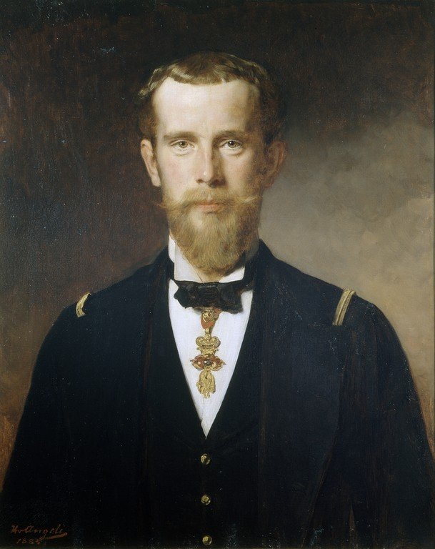  Kronprinz Rudolf im Flottenrock mit dem Orden vom Goldenen Vlies av Heinrich von Angeli