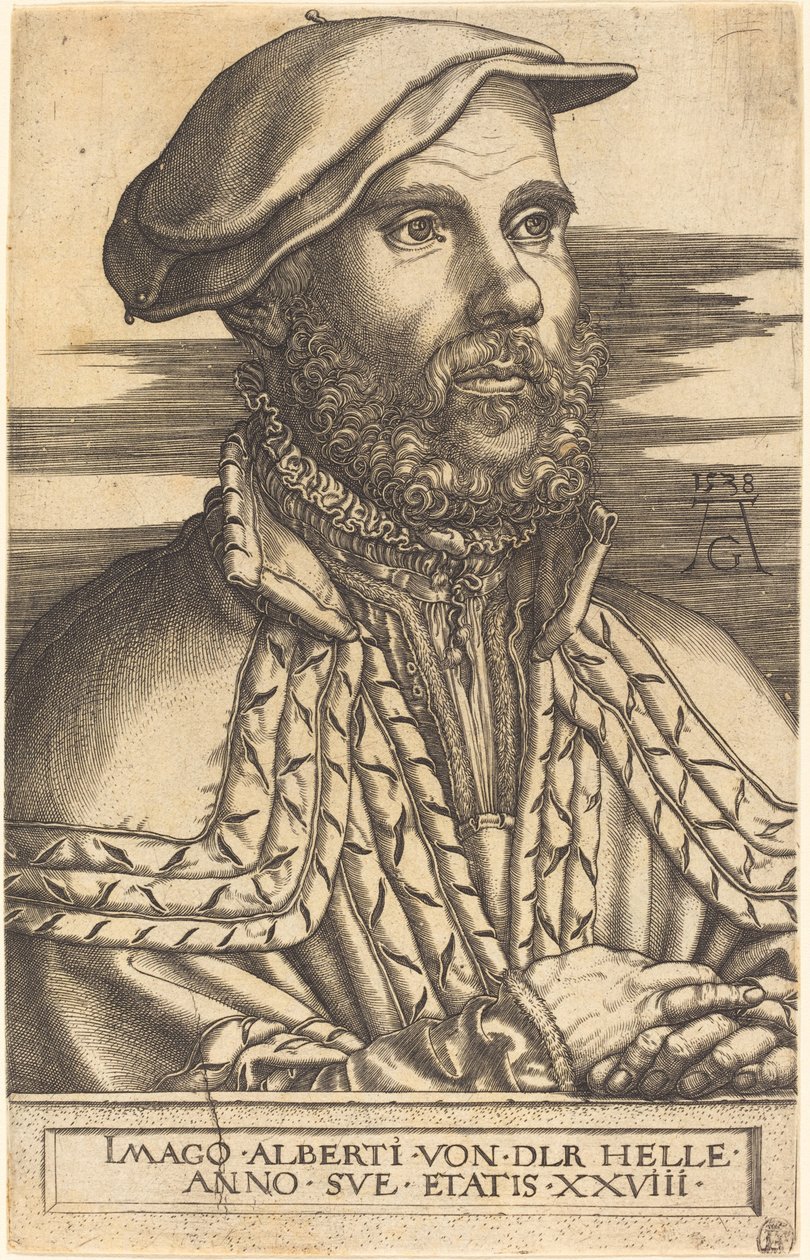 Albert van der Helle, 1538. av Heinrich Aldegrever