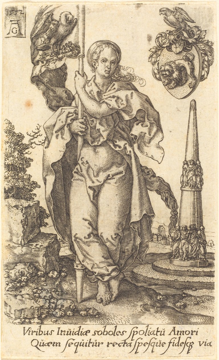 Välgörenhet, 1552. av Heinrich Aldegrever