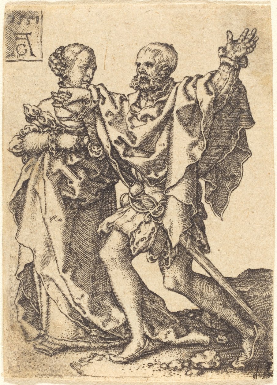 Dansande par av Heinrich Aldegrever