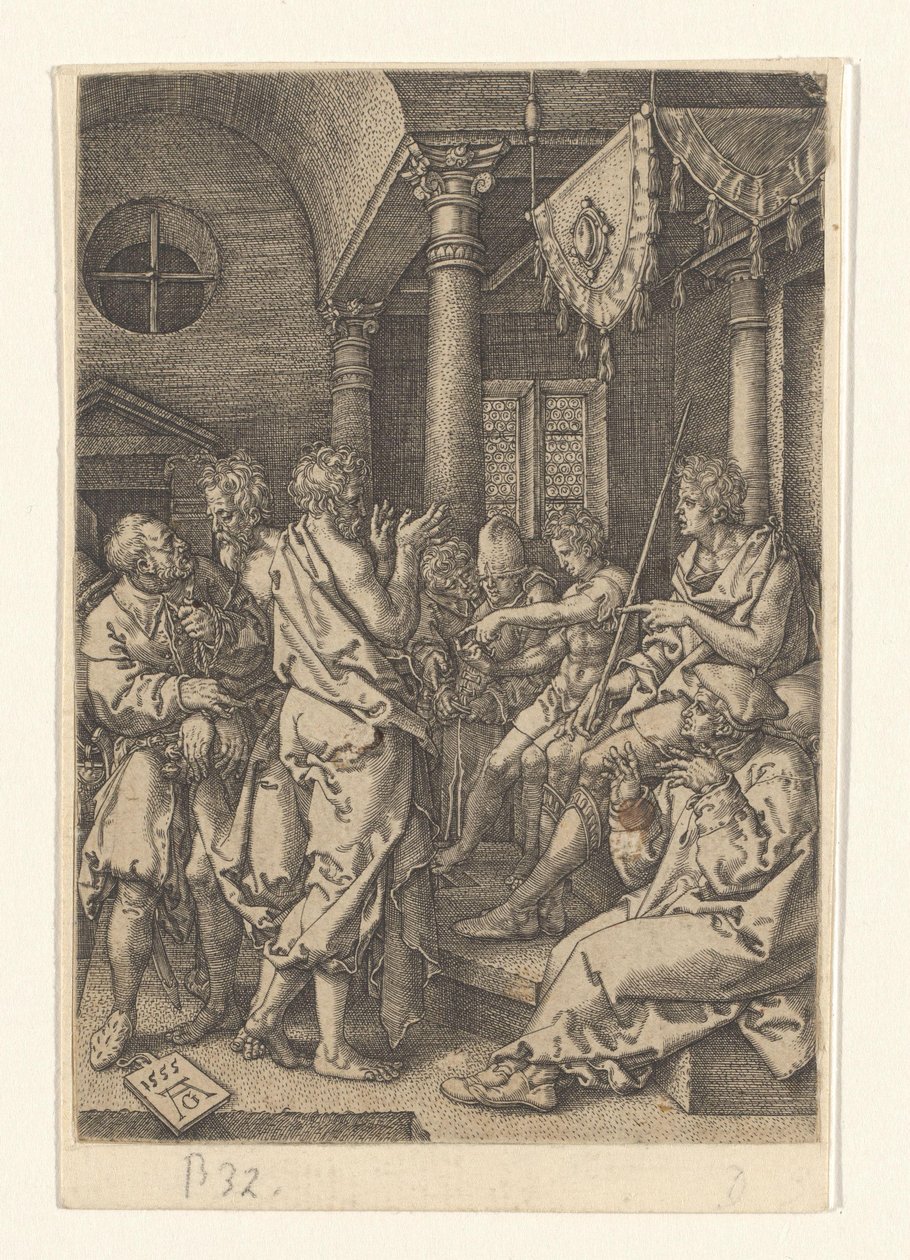 Daniel förhör de äldste Susannas historia (serietitel) av Heinrich Aldegrever