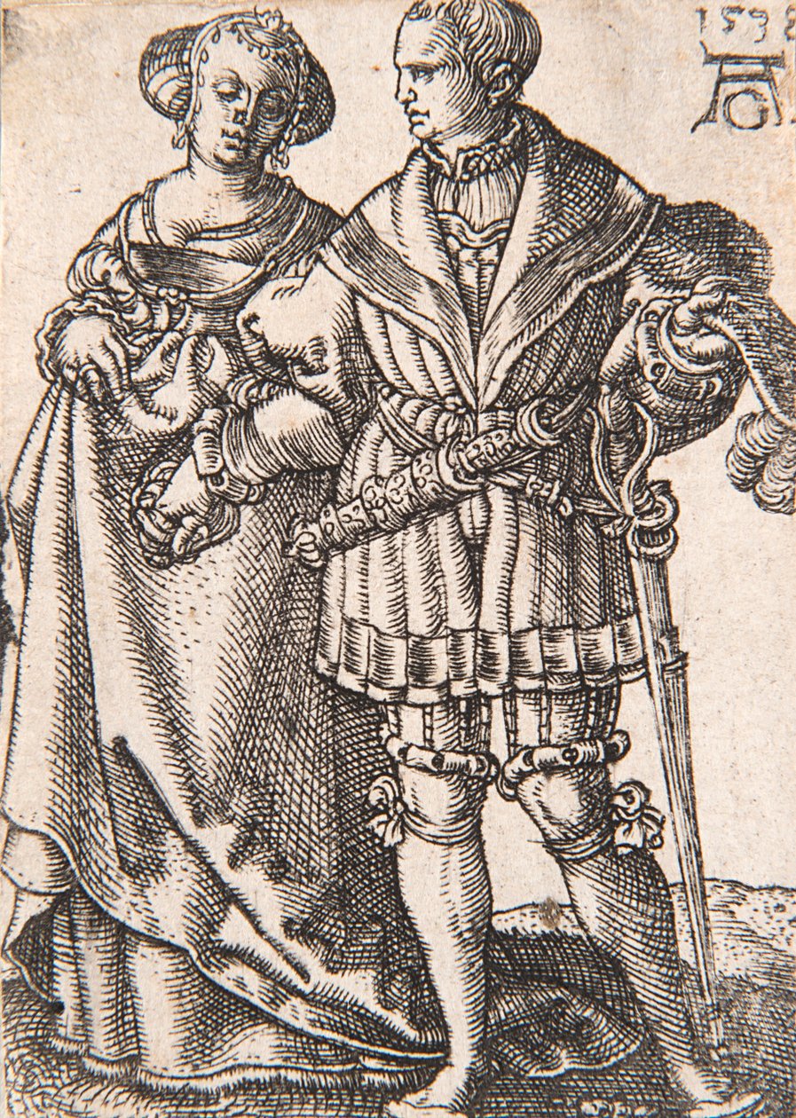 Från serien The Small Wedding Dancers, 1538. av Heinrich Aldegrever