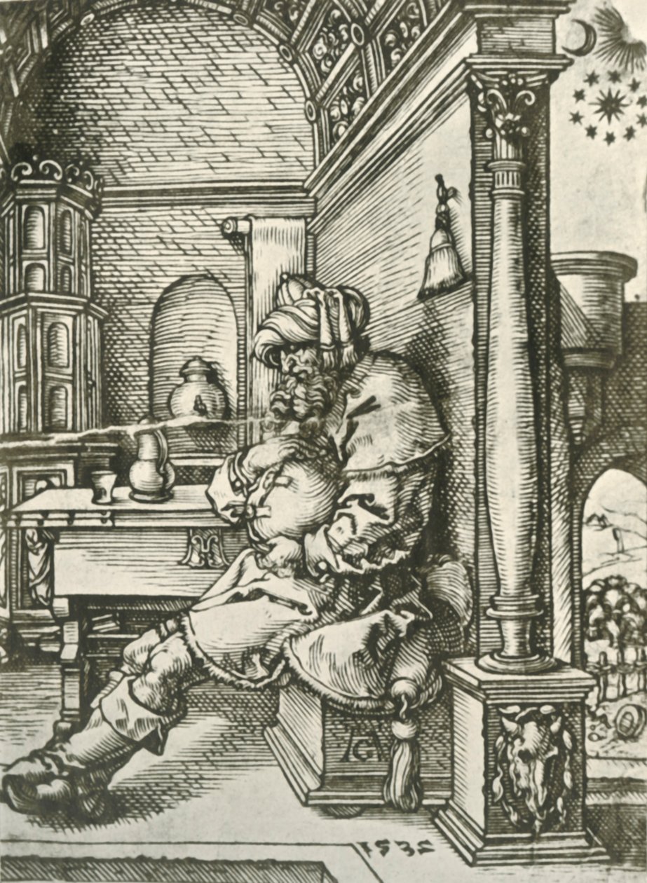 Jacob mediterar över Josephs drömmar, 1532, 1908. av Heinrich Aldegrever