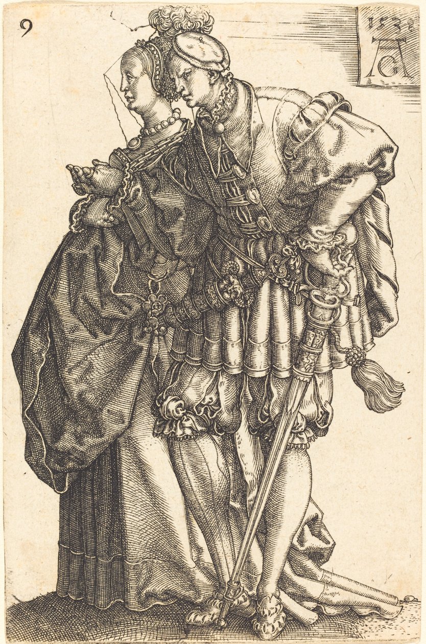 Stora bröllopsdansare, 1538. av Heinrich Aldegrever