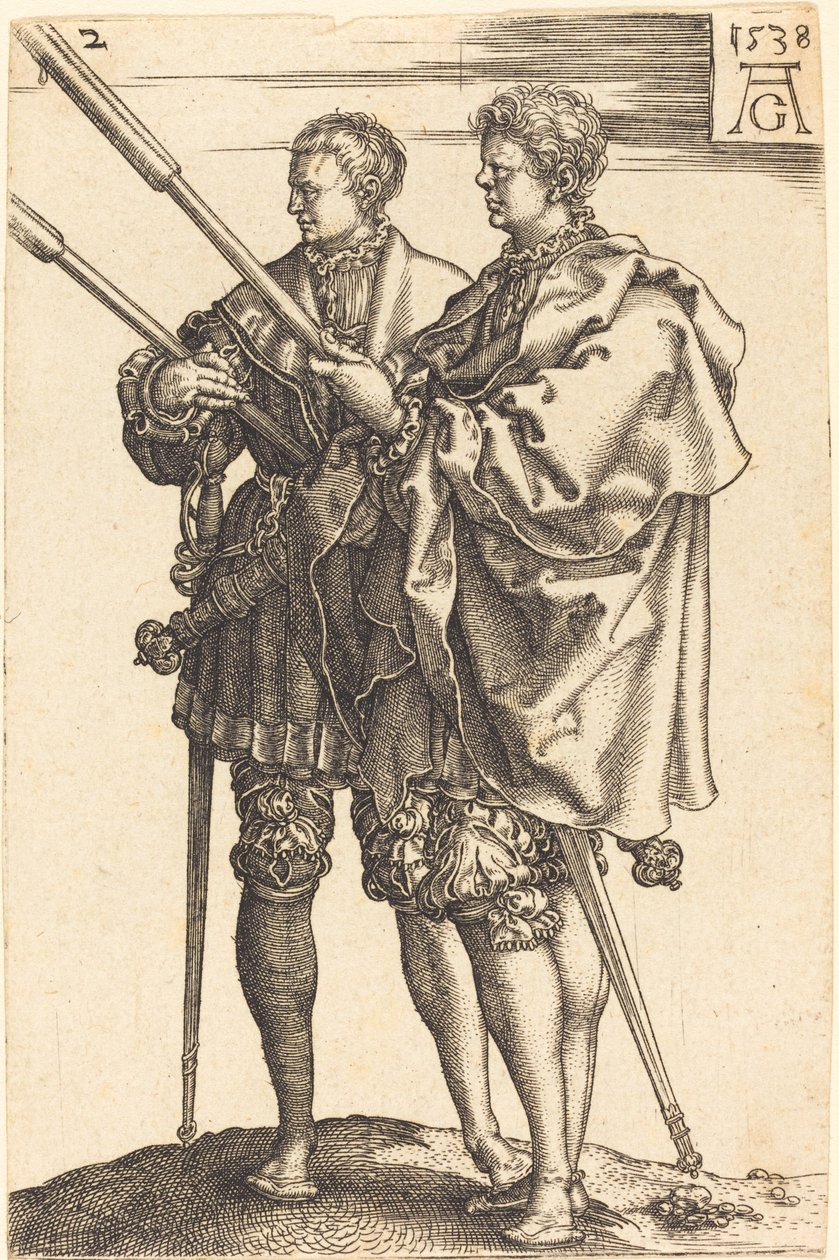 Stora bröllopsdansare, 1538. av Heinrich Aldegrever