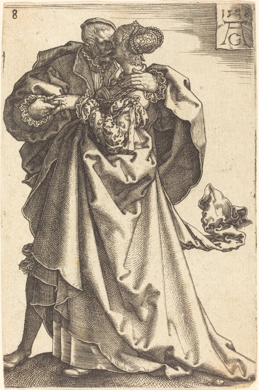 Stora bröllopsdansare, 1538. av Heinrich Aldegrever