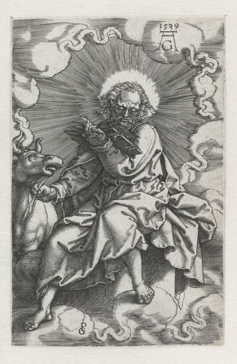 Luke Fyra evangelister (serietitel) av Heinrich Aldegrever
