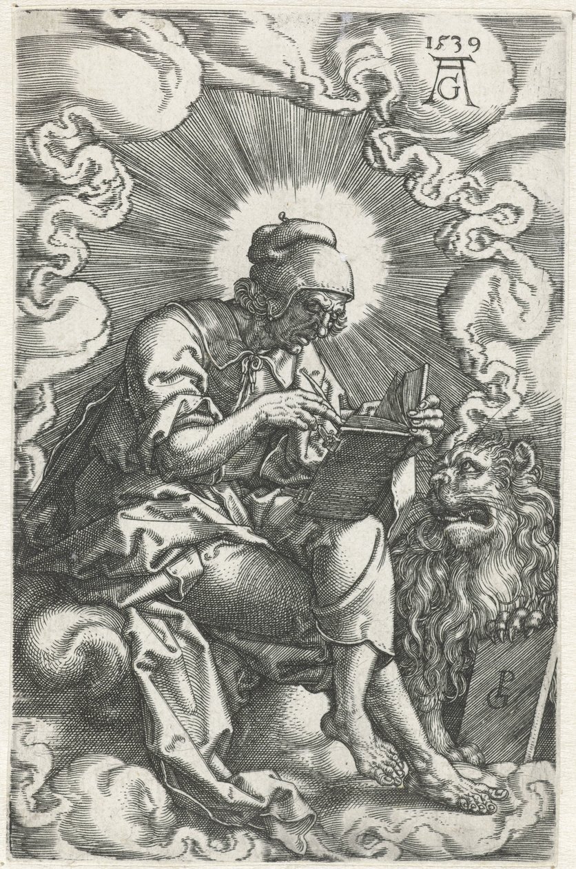 Marcus Fyra evangelister (serietitel) av Heinrich Aldegrever
