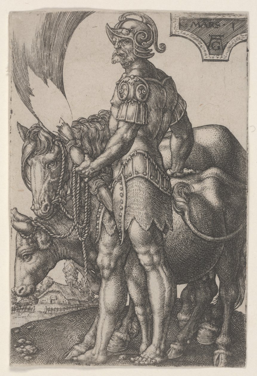 Mars, ca 1533 (gravyr) av Heinrich Aldegrever