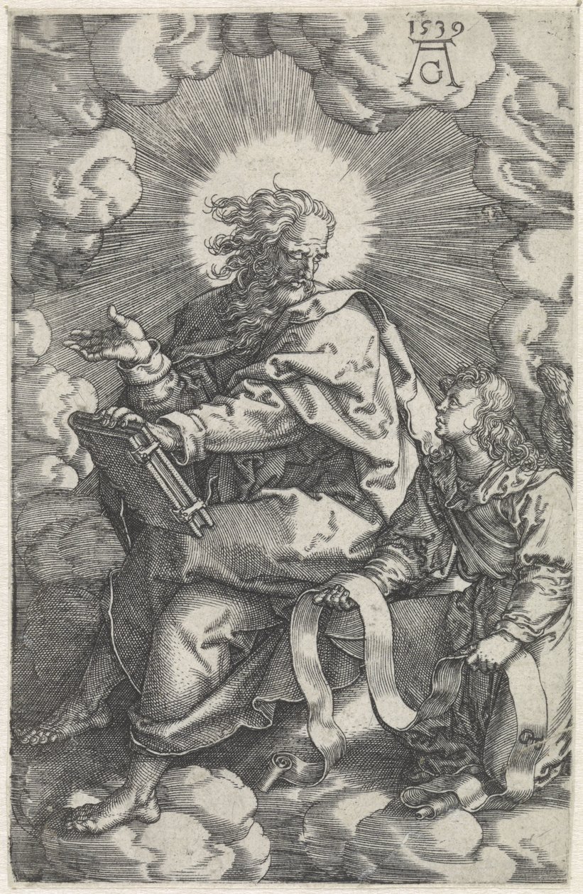 Matthews Fyra evangelister (serietitel) av Heinrich Aldegrever