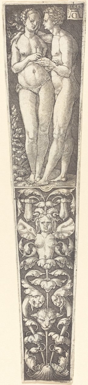 Prydnad med nakna par av Heinrich Aldegrever