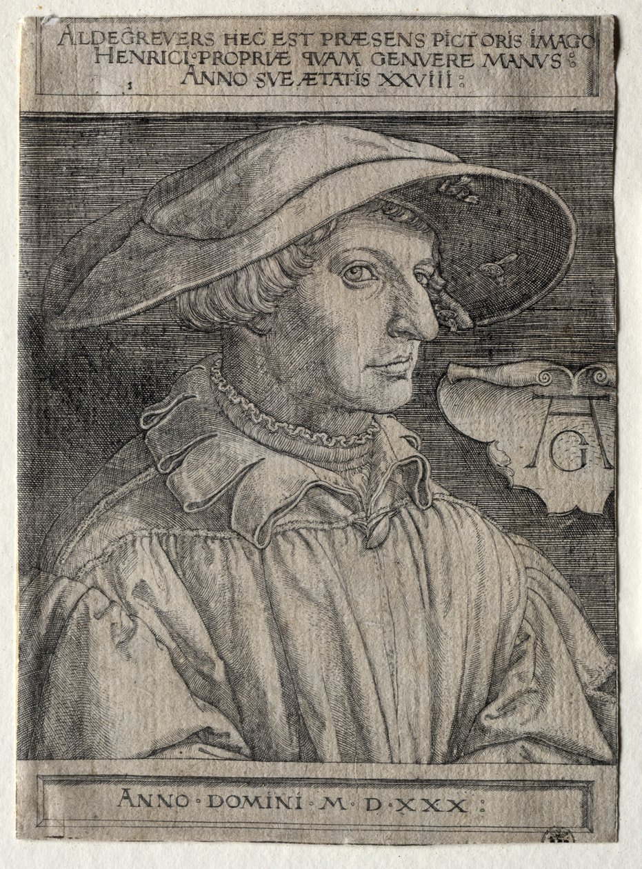 Självporträtt av Heinrich Aldegrever