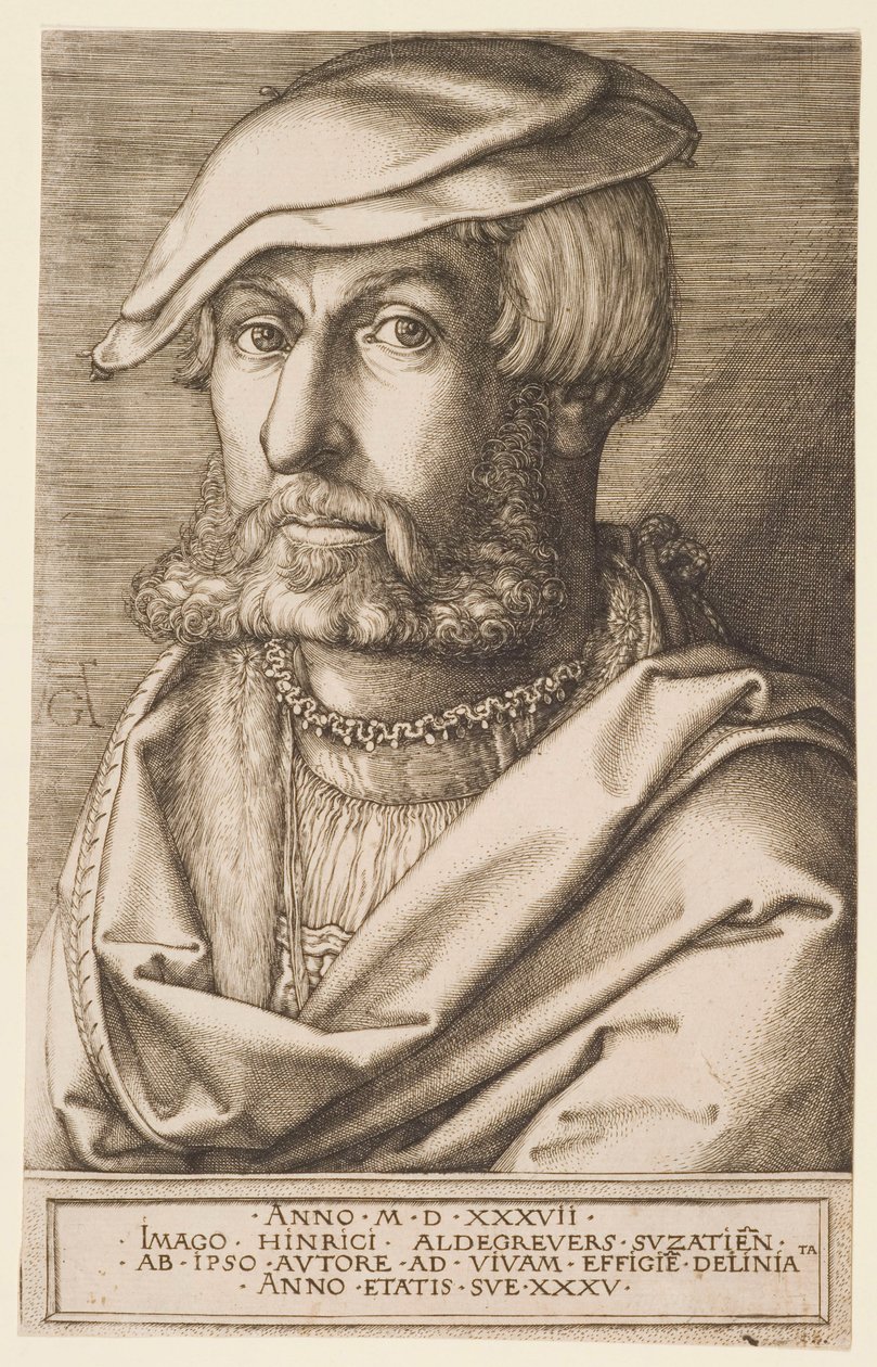 Självporträtt av Heinrich Aldegrever
