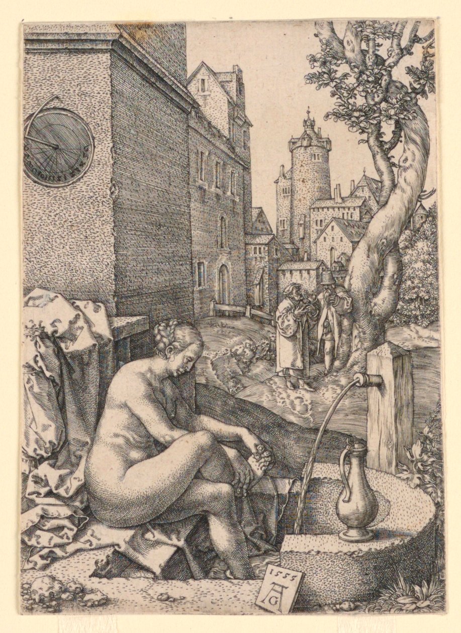 Susanna och de äldre av Heinrich Aldegrever