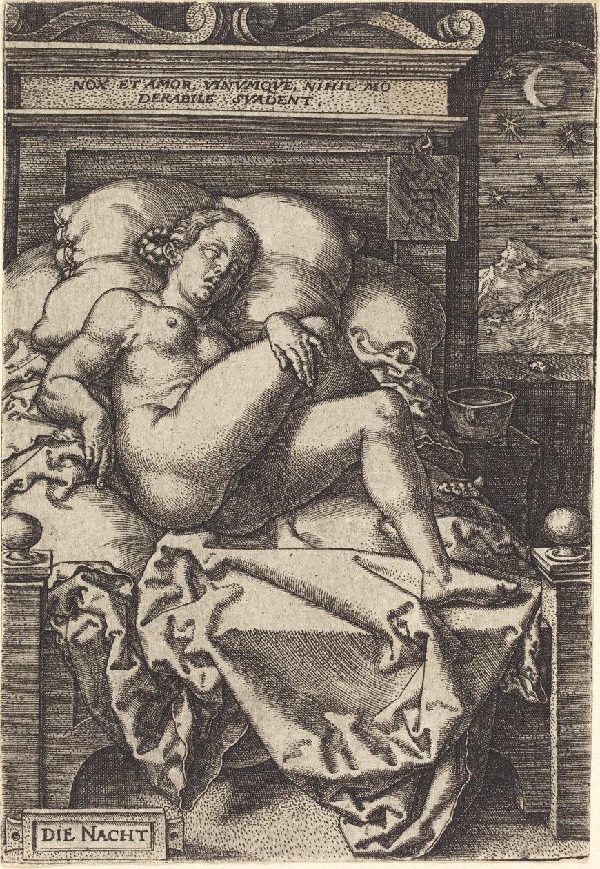 Natten, 1553. av Heinrich Aldegrever