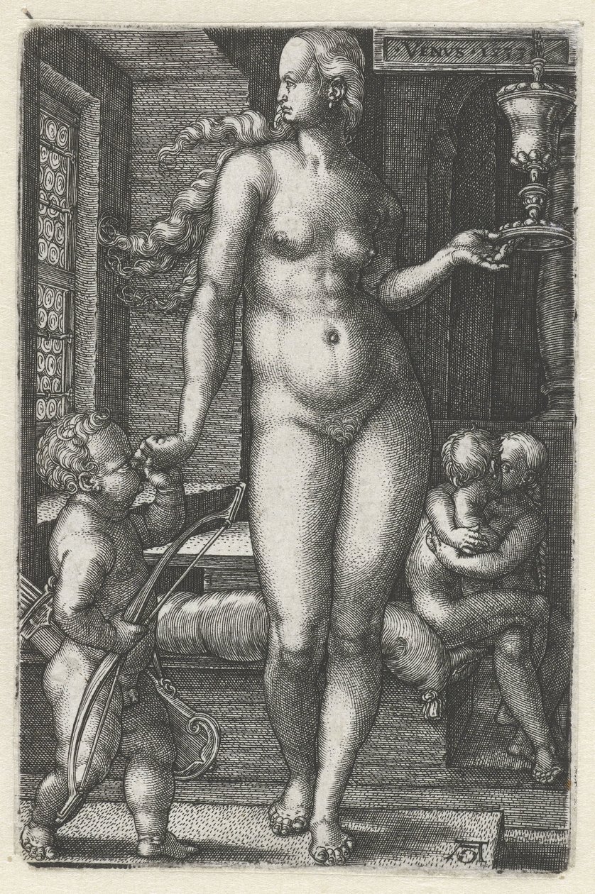 Venus (titel på objekt) De sju planeterna (serietitel) av Heinrich Aldegrever