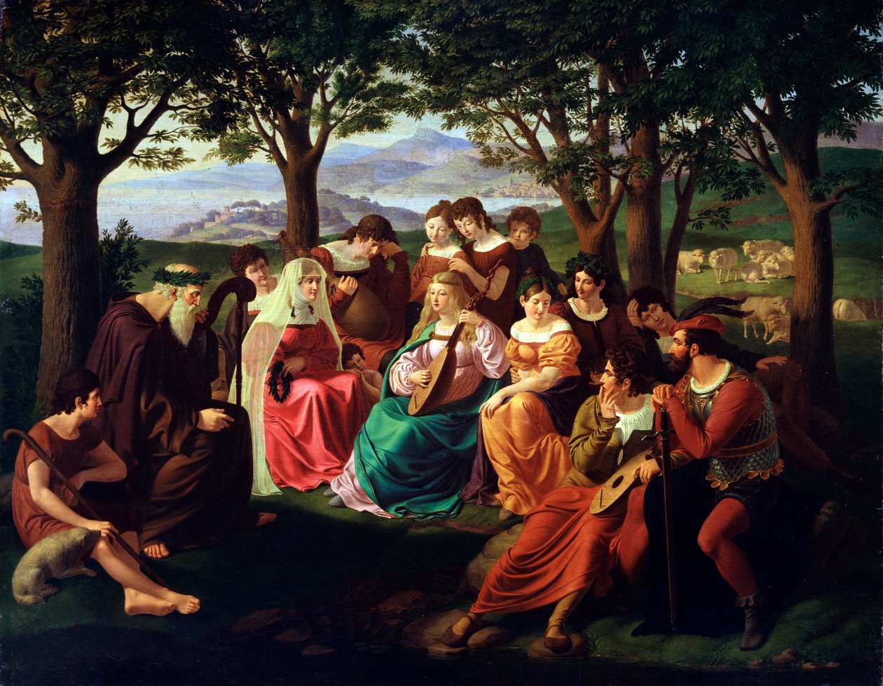 Singers Competition, sent 1700- eller 1800-tal av Heinrich Anton Dahling