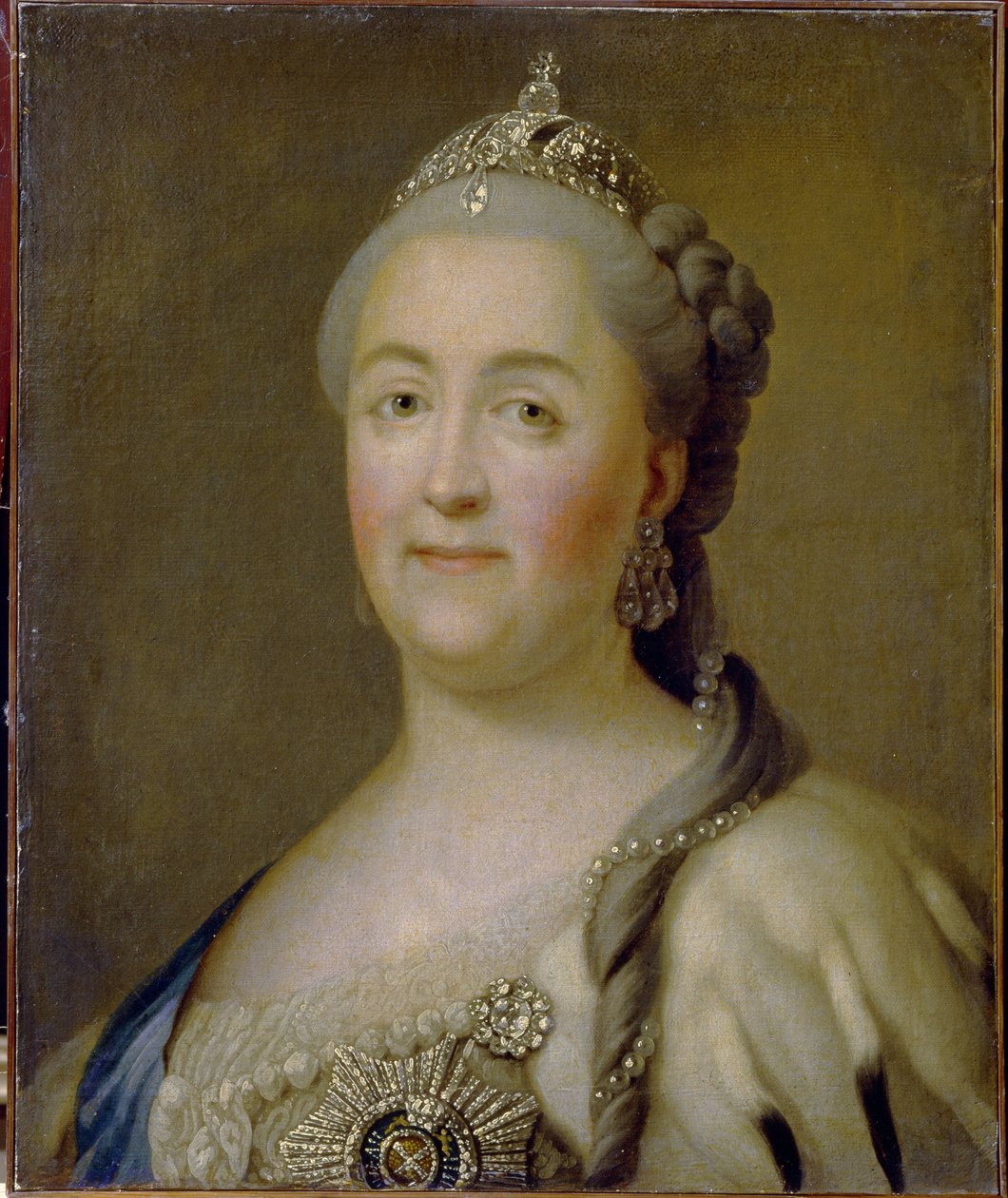 Porträtt av kejsarinnan Catherine II av Heinrich Buchholtz