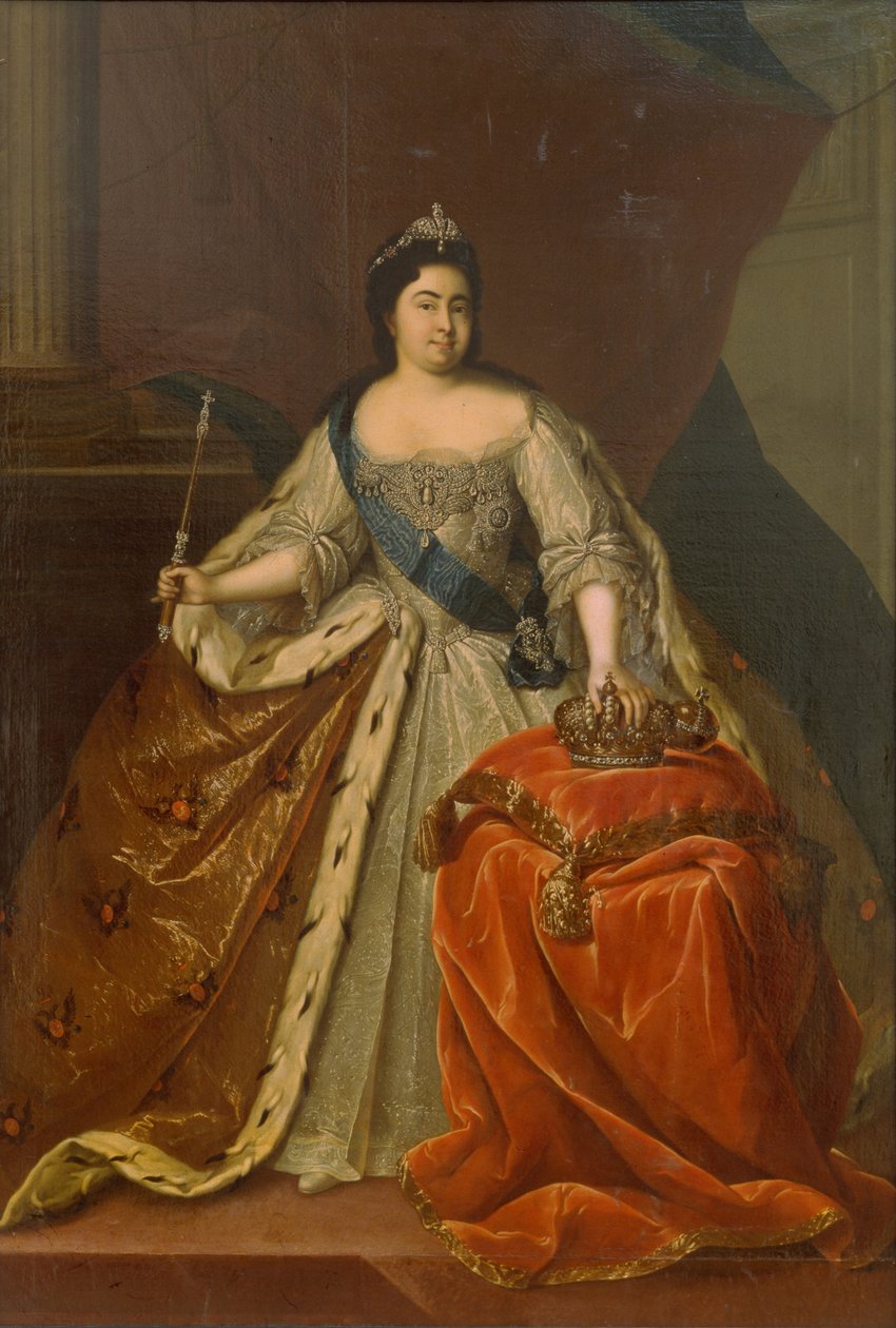 Porträtt av kejsarinnan Katarina I. 1684-1727 av Heinrich Buchholz