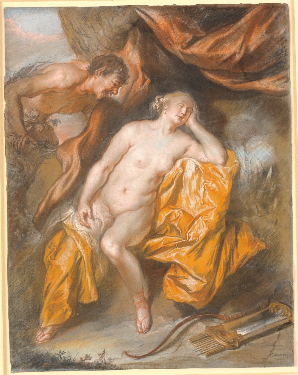 Jupiter och Antiope av Heinrich Dittmers