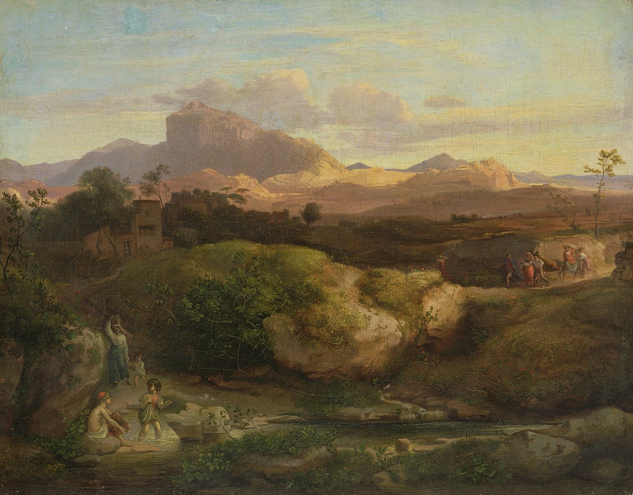 Romerskt landskap av Heinrich Dreber