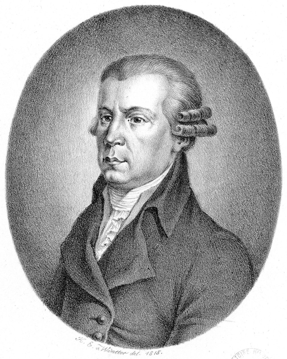 Avbildad person: Johann Georg Albrechtsberger av Heinrich Eduard Winter