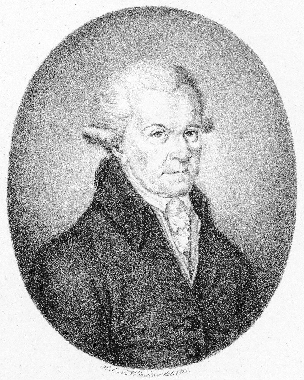 Avbildad person:  Michael Haydn av Heinrich Eduard Winter