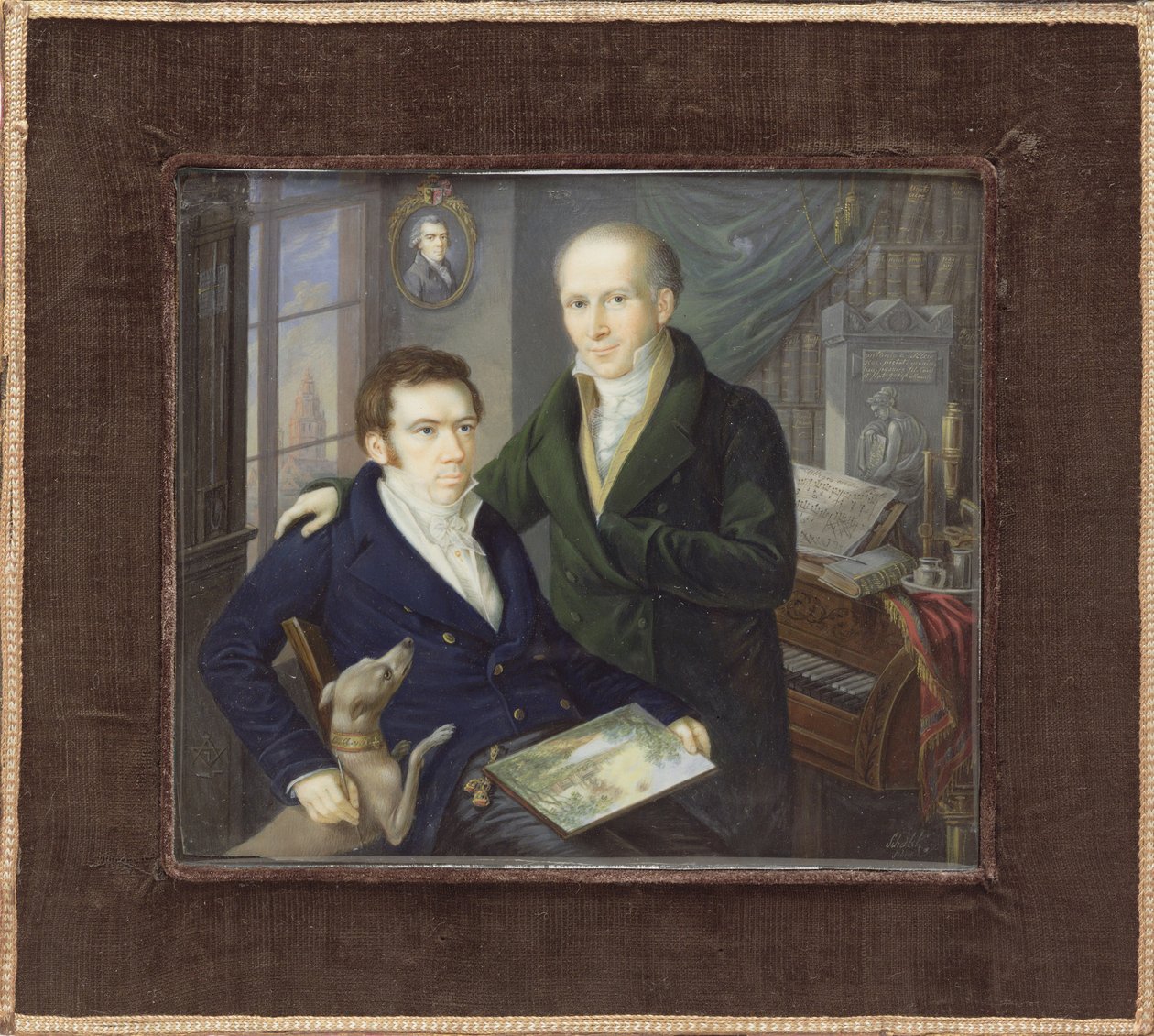 Joseph och Karl August von Klein, ca 1810-15. av Heinrich Franz Schalck