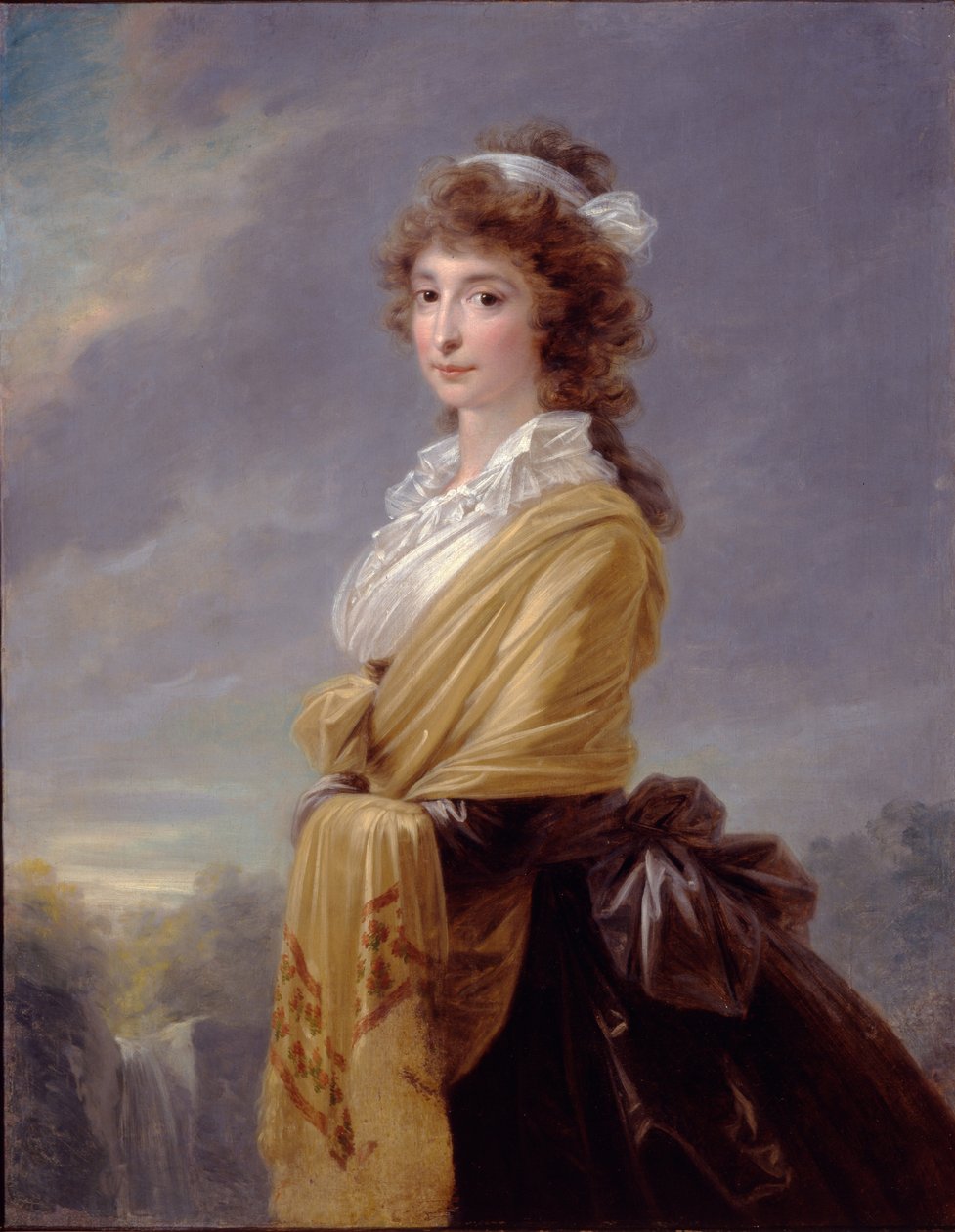 Porträtt av grevinnan Elisabeth von Thun-Hohenstein 1764-1806, 1787 av Heinrich Friedrich Füger